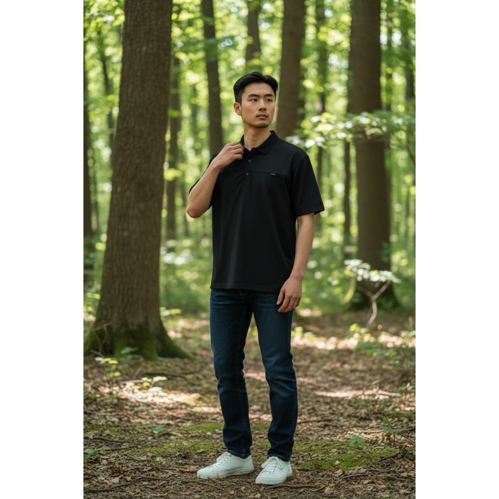 Arc'teryx Men's Black Captive Short Sleeve Polo Shirt XL Active Performance